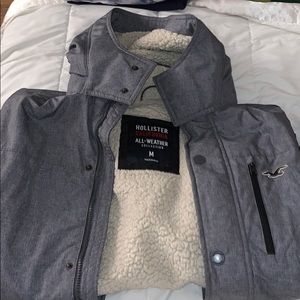 Sherpa lined Hollister Winter Coat